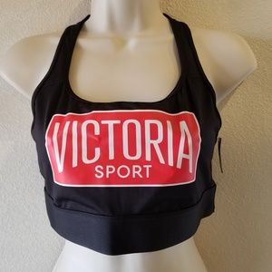 ❣Victoria's Secret VSX Black Red Logo Sports Bra❣